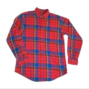 Lands End men’s plaid shirt